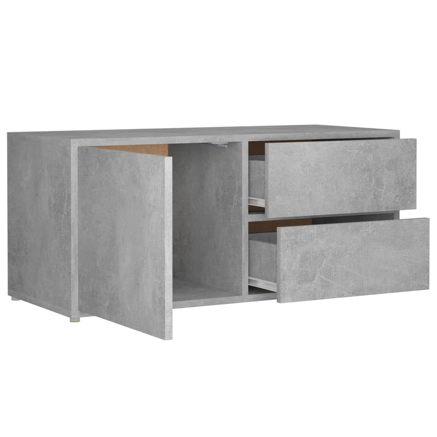 Tv-Meubel 80X34X36 Cm Spaanplaat Betongrijs