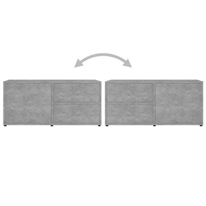 Tv-Meubel 80X34X36 Cm Spaanplaat Betongrijs