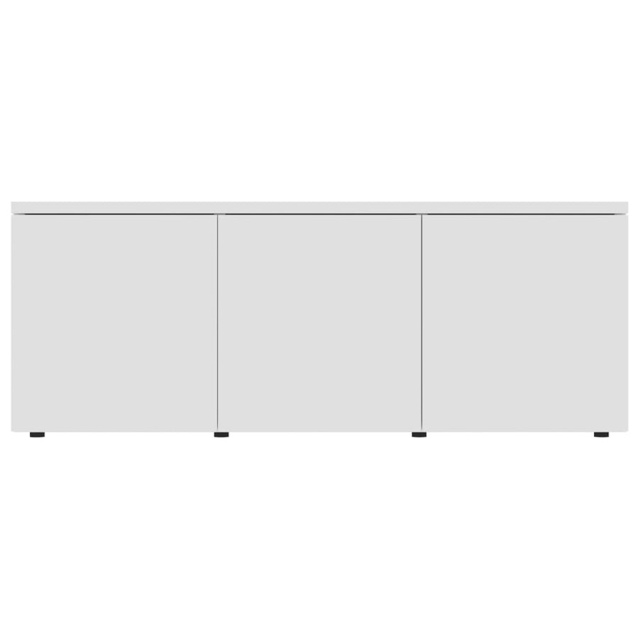 Tv-meubel 80x34x30 cm spaanplaat wit Wit