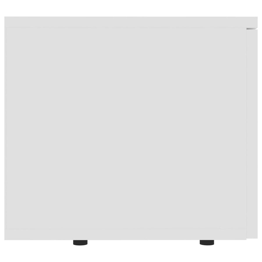 Tv-meubel 80x34x30 cm spaanplaat wit Wit