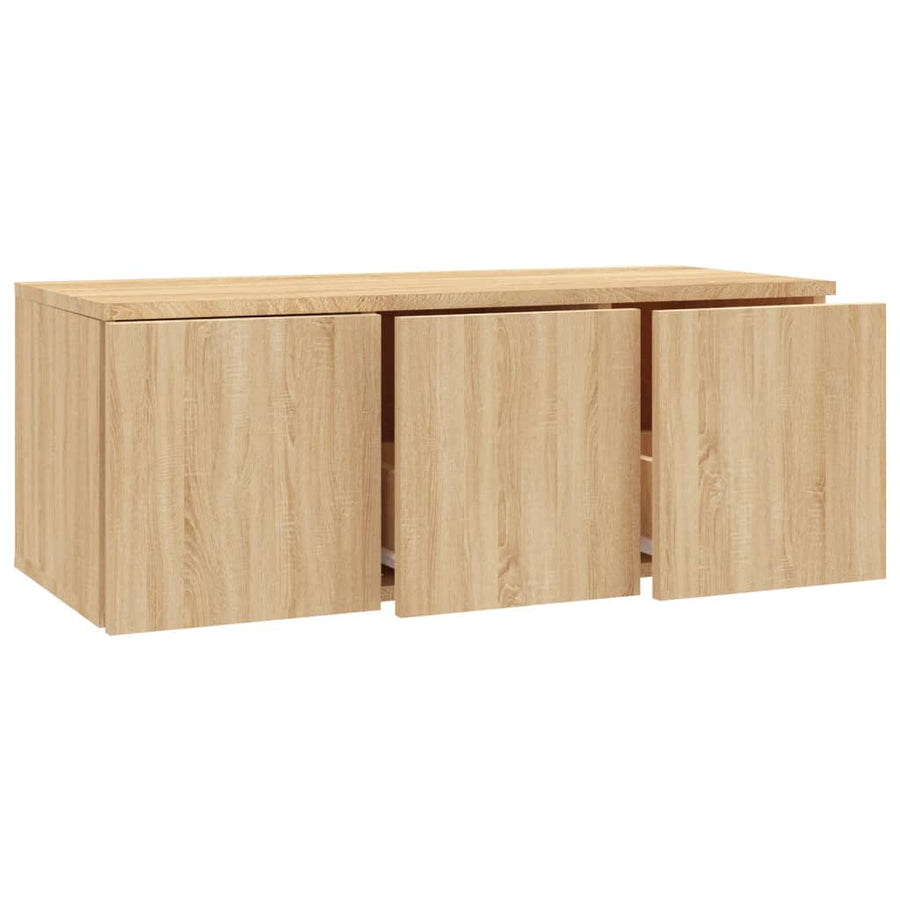 Tv-meubel 80x34x30 cm spaanplaat sonoma eikenkleurig Sonoma eiken