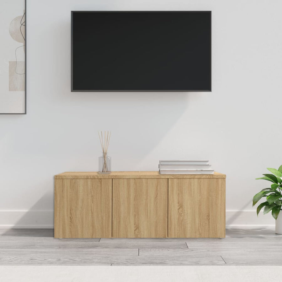 Tv-meubel 80x34x30 cm spaanplaat sonoma eikenkleurig Sonoma eiken
