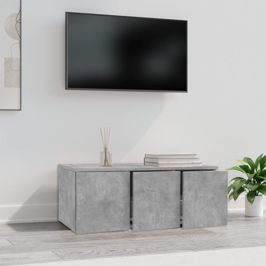 Tv-meubel 80x34x30 cm spaanplaat betongrijs Betongrijs