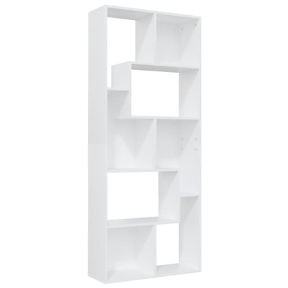 Boekenkast 67X24X6 Cm Bewerkt Hout Wit