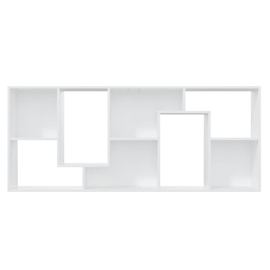 Boekenkast 67X24X6 Cm Bewerkt Hout Wit