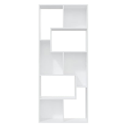 Boekenkast 67X24X6 Cm Bewerkt Hout Wit