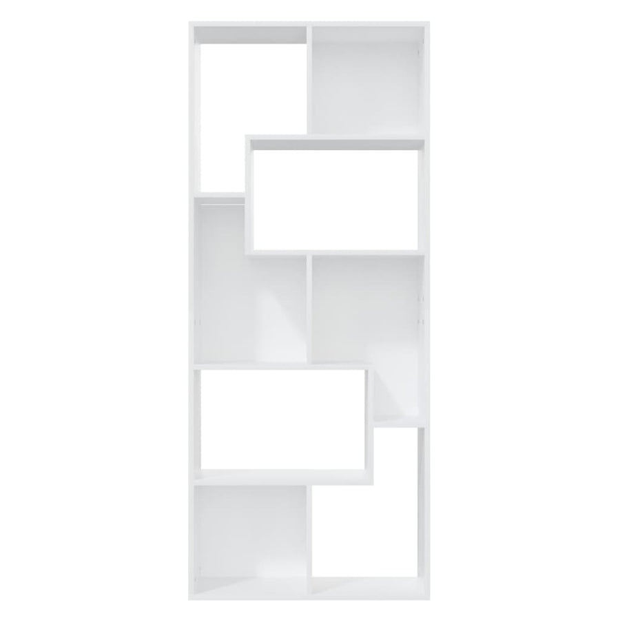 Boekenkast 67X24X6 Cm Bewerkt Hout Wit