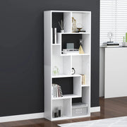 Boekenkast 67x24x161 cm wit bewerkt hout
