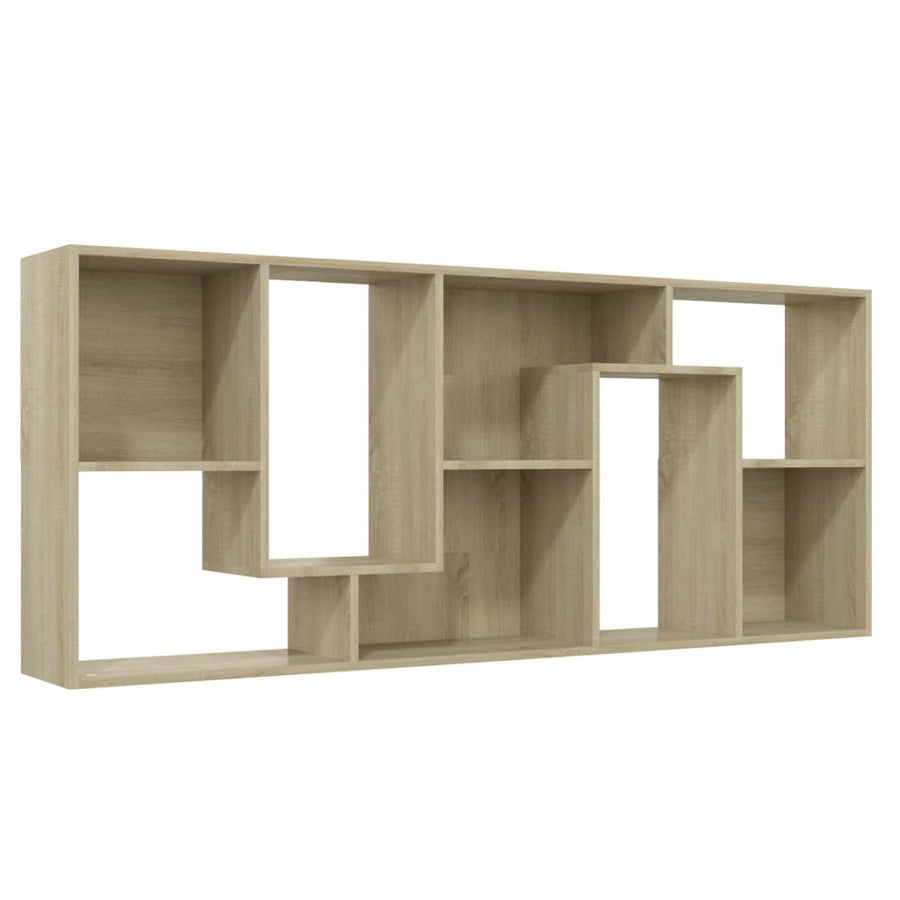 Boekenkast 67X24X6 Cm Spaanplaat Kleurig Sonoma eiken