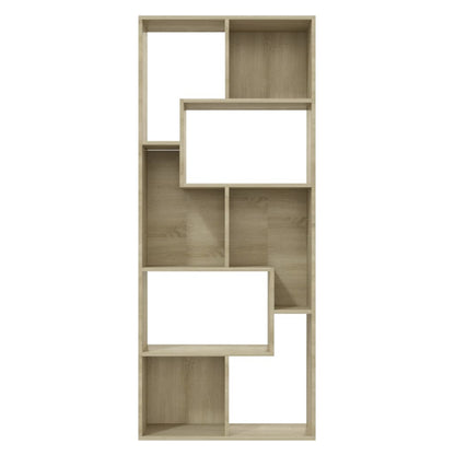 Boekenkast 67X24X6 Cm Spaanplaat Kleurig Sonoma eiken