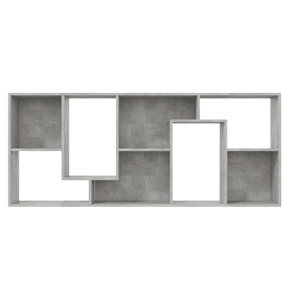 Boekenkast 67X24X6 Cm Spaanplaat Betongrijs