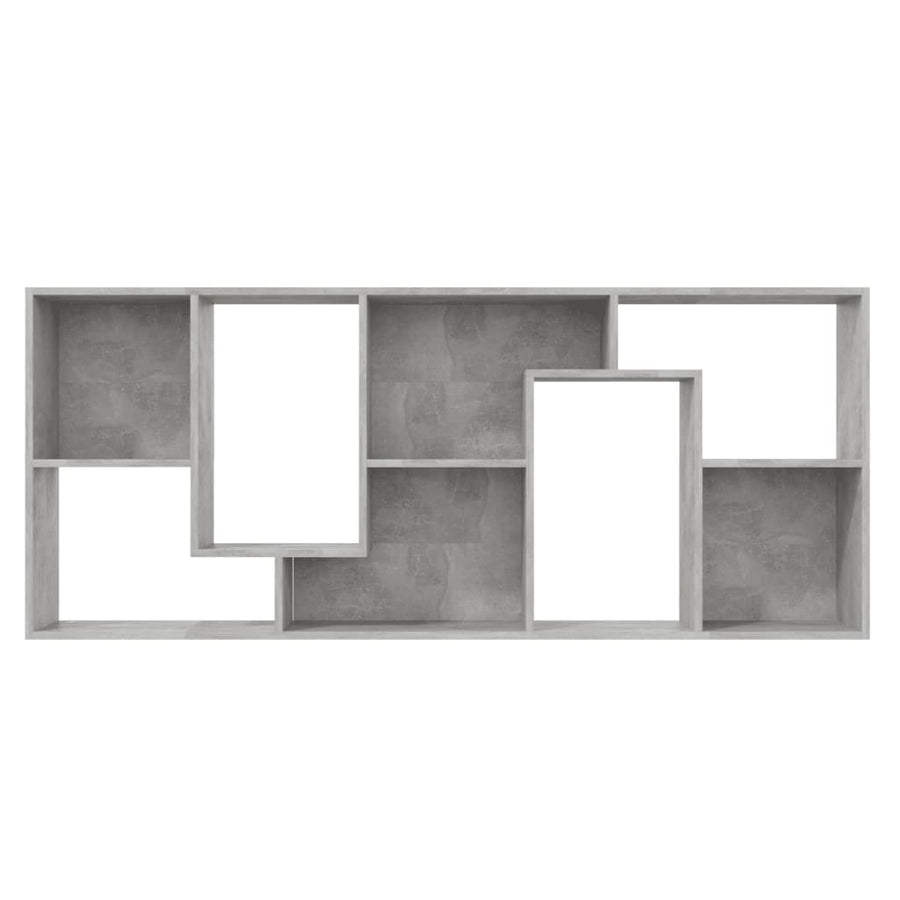 Boekenkast 67X24X6 Cm Spaanplaat Betongrijs