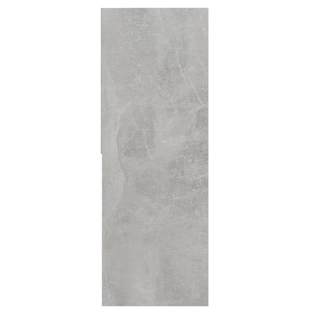 Boekenkast 67X24X6 Cm Spaanplaat Betongrijs