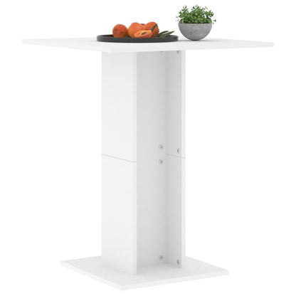 Bistrotafel 60X60X75 Cm Bewerkt Hout Wit