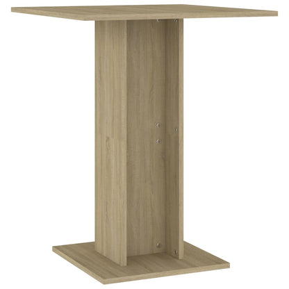 Bistrotafel 60X60X75 Cm Spaanplaat Kleurig Sonoma eiken