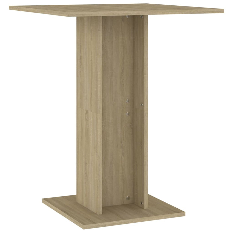 Bistrotafel 60X60X75 Cm Spaanplaat Kleurig Sonoma eiken