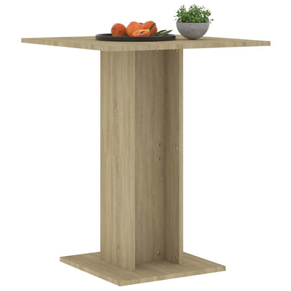 Bistrotafel 60X60X75 Cm Spaanplaat Kleurig Sonoma eiken