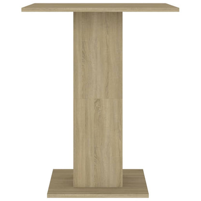 Bistrotafel 60X60X75 Cm Spaanplaat Kleurig Sonoma eiken