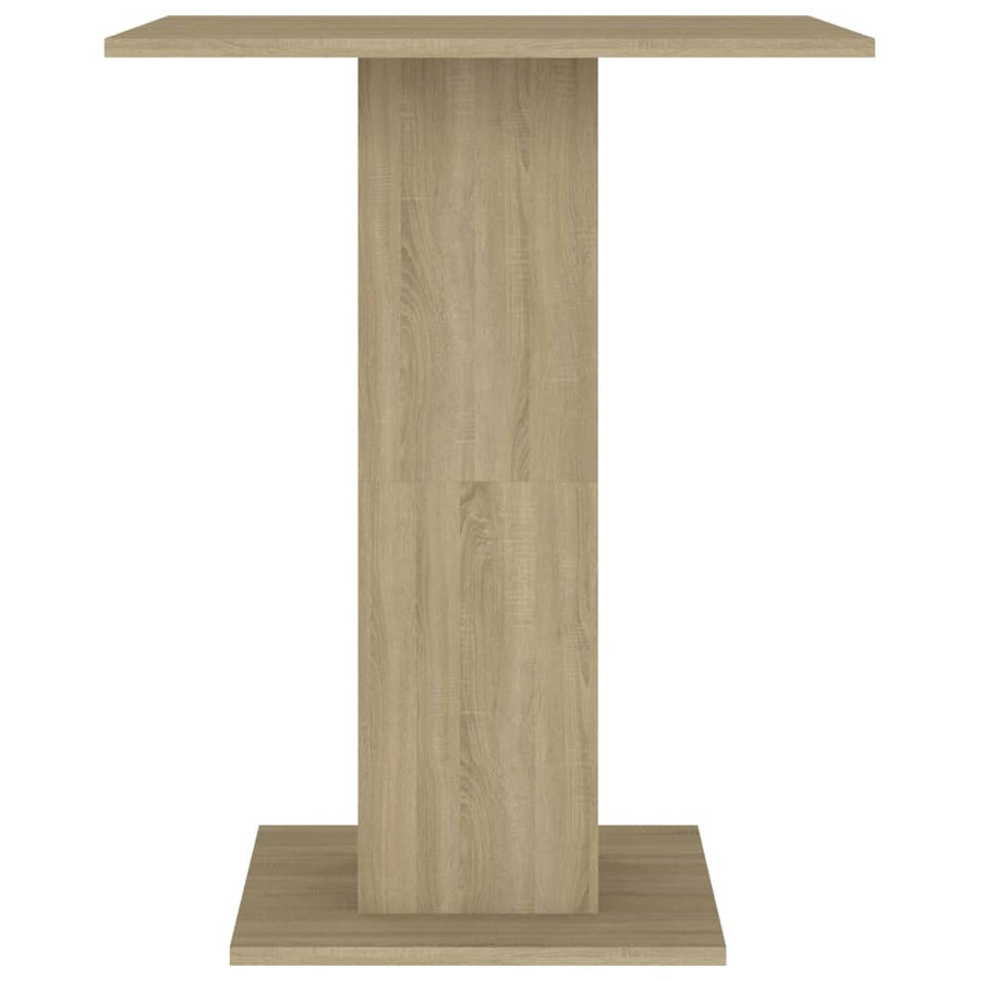 Bistrotafel 60X60X75 Cm Spaanplaat Kleurig Sonoma eiken