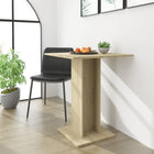 Bistro Table 60x60x75 cm Processed Wood Sonoma Oak Color