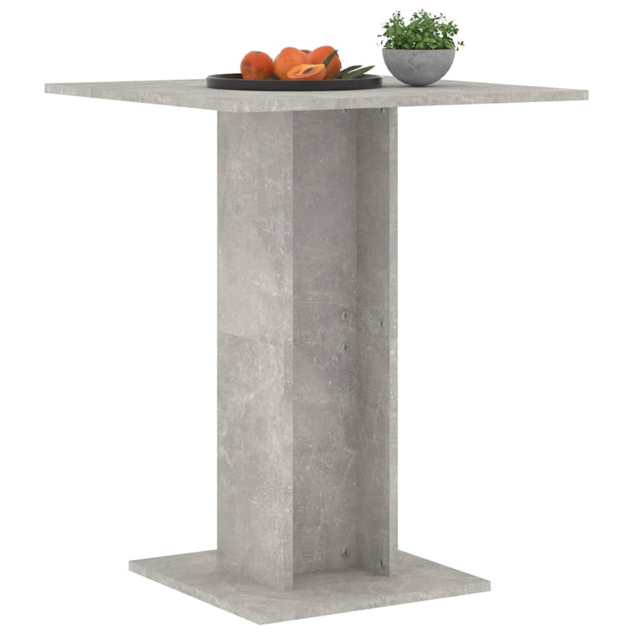 Bistrotafel 60X60X75 Cm Spaanplaat Betongrijs