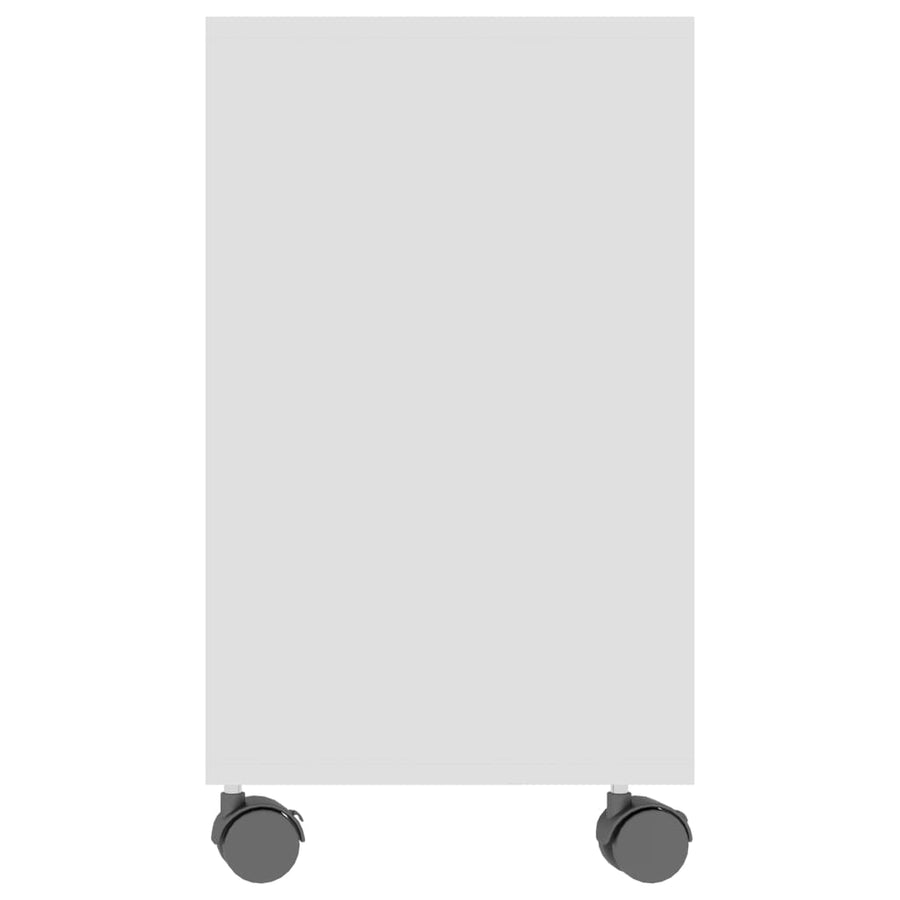 Bijzettafel 70X35X55 Cm Bewerkt Hout Wit