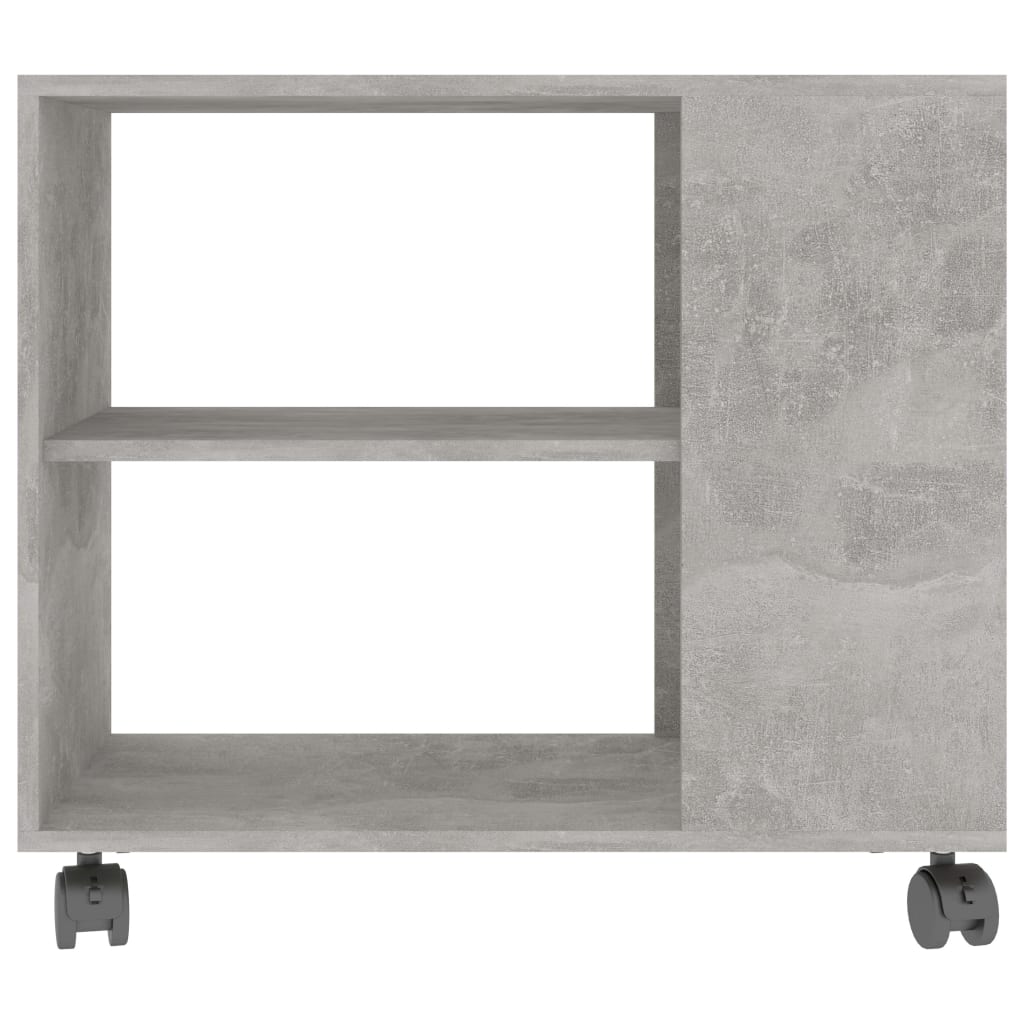 Bijzettafel 70X35X55 Cm Bewerkt Hout Betongrijs
