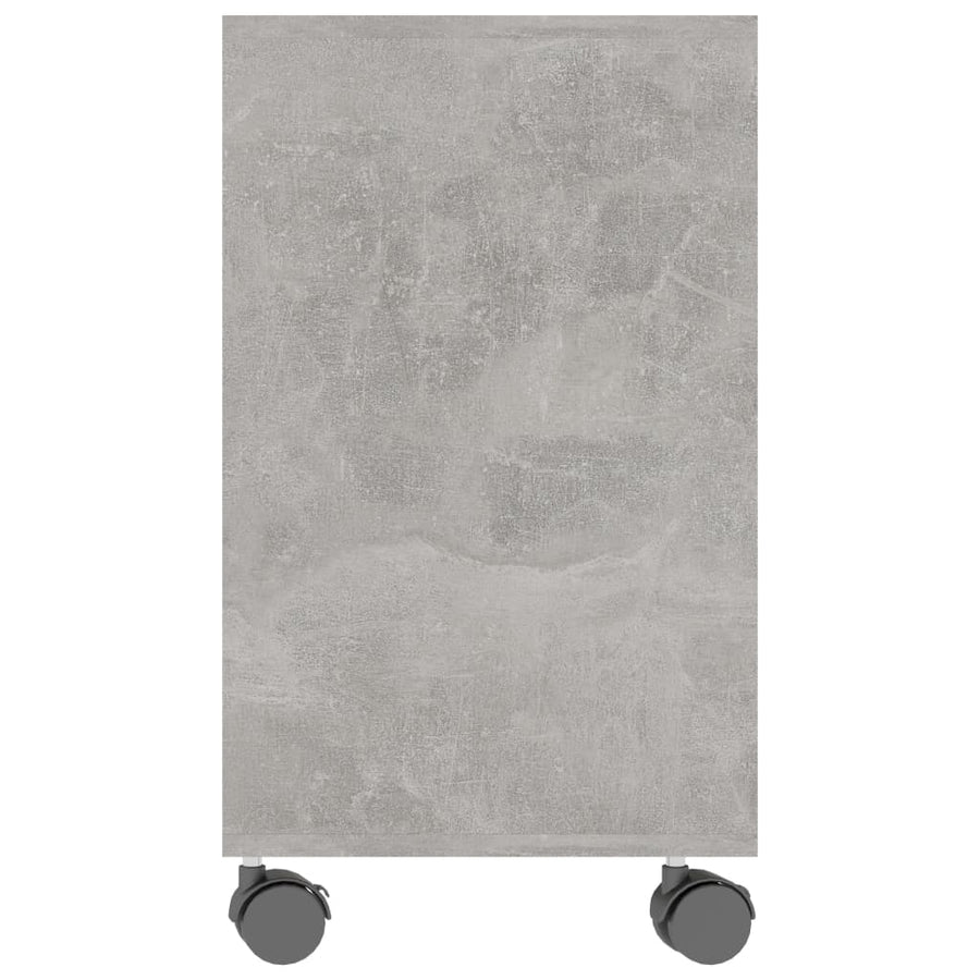 Bijzettafel 70X35X55 Cm Bewerkt Hout Betongrijs