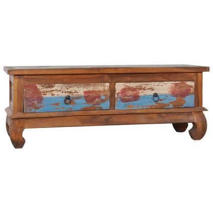 Tv-Meubel 110X35X40 Cm Gerecycled Teakhout Multikleur