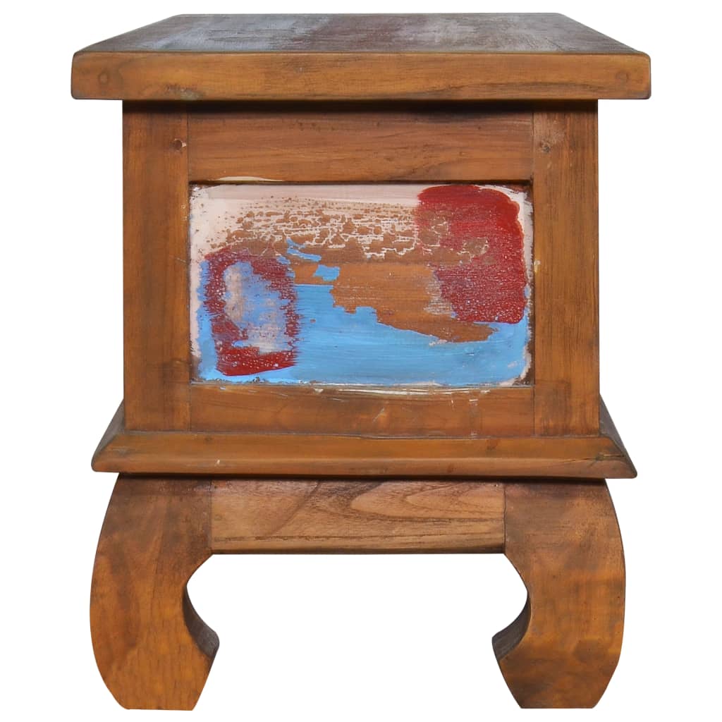 Tv-Meubel 110X35X40 Cm Gerecycled Teakhout Multikleur