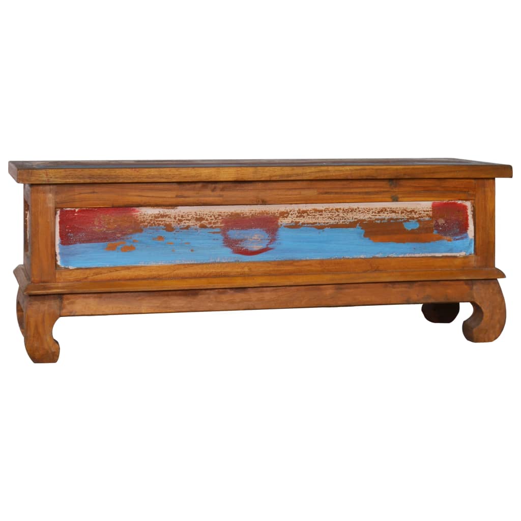 Tv-Meubel 110X35X40 Cm Gerecycled Teakhout Multikleur