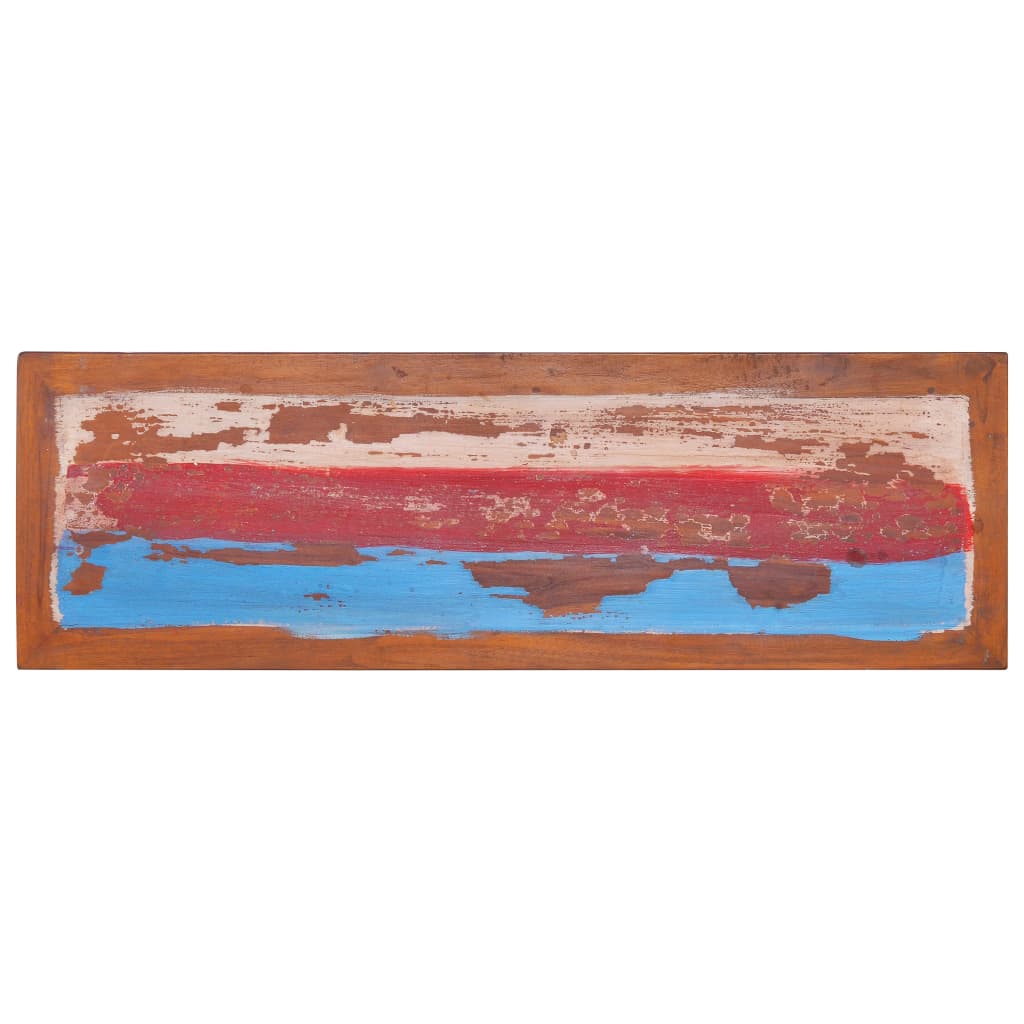 Tv-Meubel 110X35X40 Cm Gerecycled Teakhout Multikleur