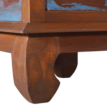 Tv-Meubel 110X35X40 Cm Gerecycled Teakhout Multikleur