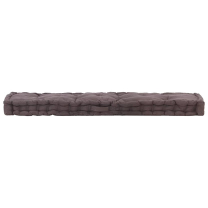 Palletvloerkussens 2 St Katoen 120 x 40 x 7 cm & 120 x 80 x 10 cm Antraciet