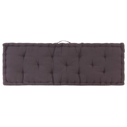 Palletvloerkussens 2 St Katoen 120 x 40 x 7 cm & 120 x 80 x 10 cm Antraciet