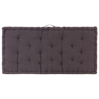 Palletvloerkussens 2 St Katoen 120 x 40 x 7 cm & 120 x 80 x 10 cm Antraciet