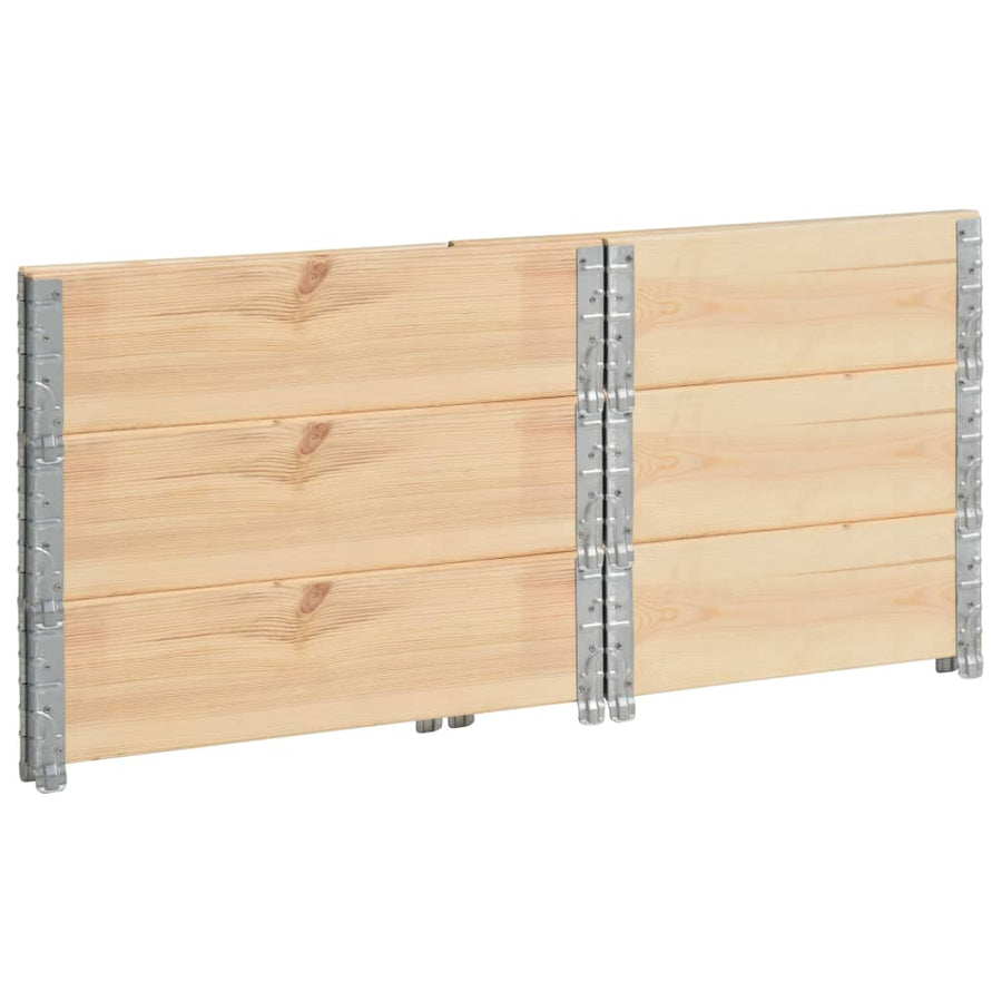 Palletopzetranden 3 st 60x80 cm massief grenenhout