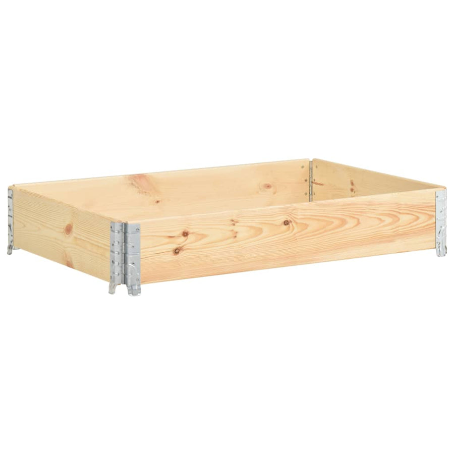 Palletopzetrand Massief Grenenhout 1