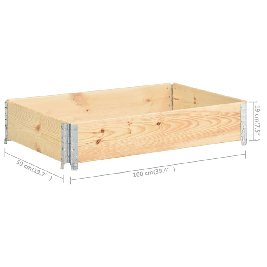 Palletopzetrand Massief Grenenhout 1