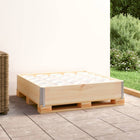 Palletopzetrand massief grenenhout