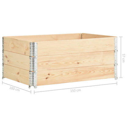 Palletopzetranden Massief Grenenhout 3 100 x 150 cm