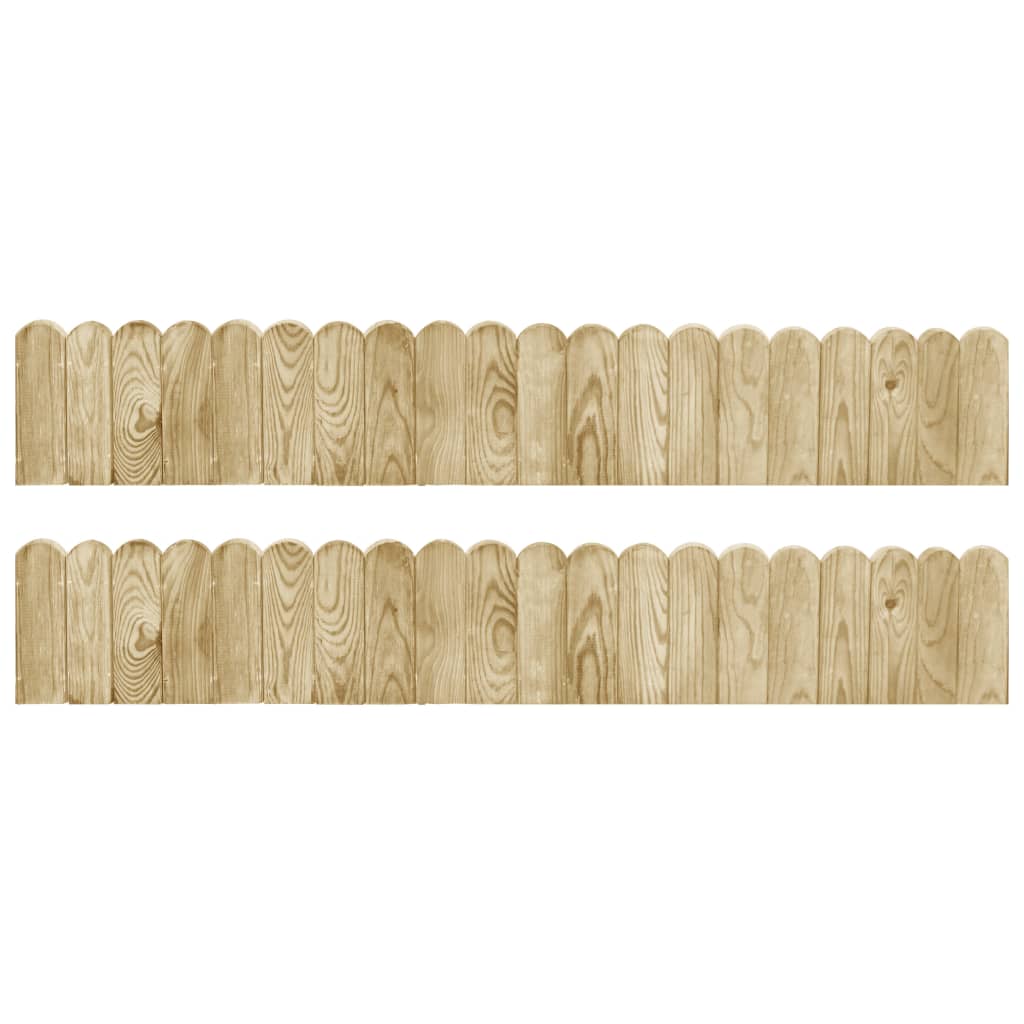 Gazonranden 120 Cm Geïmpregneerd Grenenhout 2