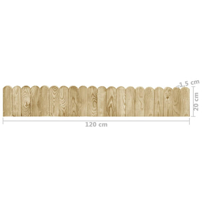 Gazonranden 120 Cm Geïmpregneerd Grenenhout 2
