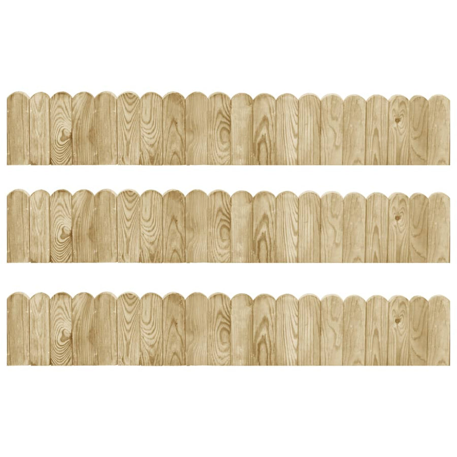 Gazonranden 120 Cm Geïmpregneerd Grenenhout 3