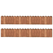 Lawn Edging 2 pcs 120 cm Impregnated Pine