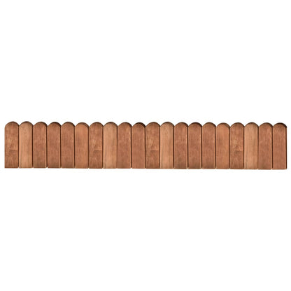 Gazonranden 2 st 120 cm geïmpregneerd grenenhout Bruin