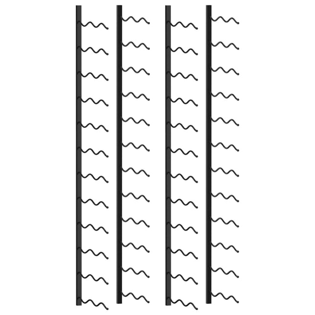 Wijnrekken Wandmontage Voor 48 Flessen 2 St Ijzer Zwart 24