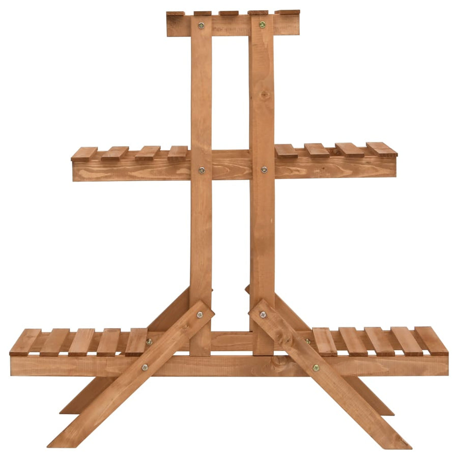 Plantenstandaard Vurenhout 83 x 25 x 83 cm