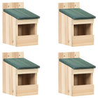 Birdhouses 4 Pcs 12X16X20 Cm Spruce Wood