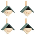 Birdhouses 4 pcs 24x16x30 cm spruce wood